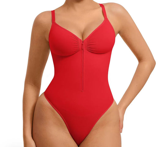 SLIM BODYSUIT WITH ZIPPER